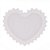 CONJUNTO 4 XÍCARAS DE CHÁ DE PORCELANA COM PIRES CORAÇÃO BEADS BRANCO 210ML - WOLFF - Imagem 5