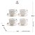 CONJUNTO 4 XÍCARAS DE CHÁ DE PORCELANA BIRDS 200ML - WOLFF - Imagem 2