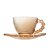 CONJUNTO 4 XÍCARAS DE CAFÉ DE CRISTAL COM PIRES DAISY ÂMBAR 80ML - WOLFF - Imagem 3