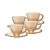 CONJUNTO 4 XÍCARAS DE CAFÉ DE CRISTAL COM PIRES DAISY ÂMBAR 80ML - WOLFF - Imagem 1