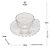 CONJUNTO 4 XÍCARAS DE CAFÉ DE CRISTAL COM PIRES DAISY 80ML - WOLFF - Imagem 2