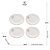 CONJUNTO 4 PRATOS PARA SOBREMESA DE PORCELANA FLOWER 19CM - WOLFF - Imagem 2