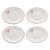 CONJUNTO 4 PRATOS PARA SOBREMESA DE PORCELANA BIRDS 19 CM - WOLFF - Imagem 1