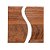 CONJUNTO 4 PORTA COPOS DE MADEIRA CEREJEIRA COM RESINA WAVE 11CM X 11CM X 2,5CM - WOLFF CRAFT - Imagem 5