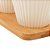 CONJUNTO 4 MOLHEIRAS COM SUPORTE DE BAMBU E COLHER BRANCO 16CM X 16CM X 13CM - WOLFF - Imagem 3