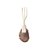 CONJUNTO 4 GARFOS PARA PETISCO DE AÇO INOX DOURADO ÁGATA - WOLFF - Imagem 2