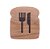 CONJUNTO 4 DESCANSOS PARA TALHERES DE MADEIRA TECA 7,5CM X 7CM X 2CM - WOLFF CRAFT - Imagem 4