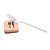 CONJUNTO 4 DESCANSOS PARA TALHERES DE MADEIRA TECA 7,5CM X 7CM X 2CM - WOLFF CRAFT - Imagem 1