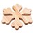 CONJUNTO 4 DESCANSOS PARA PANELA EM MADEIRA PINUS FLOCO DE NEVE 20CM X 20CM X 1,6CM - WOODART - Imagem 3
