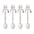CONJUNTO 4 COLHERES DE CHÁ DE AÇO INOX CAT PRATA - WOLFF - Imagem 1