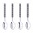 CONJUNTO 4 COLHERES DE AÇO INOX ESPIRAL - WOLFF - Imagem 1