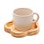 CONJUNTO 4 CANECAS COM PIRES DE MADEIRA PINUS MARFIM 115ML - WOODART - Imagem 2