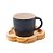 CONJUNTO 4 CANECAS COM PIRES DE MADEIRA PINUS AZUL 115ML - WOODART - Imagem 2