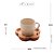 CONJUNTO 4 CANECAS COM PIRES DE MADEIRA MARFIM LIPTUS 115ML - WOODART - Imagem 2