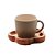 CONJUNTO 4 CANECAS COM PIRES DE MADEIRA CINZA LIPTUS 115ML - WOODART - Imagem 4