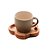 CONJUNTO 4 CANECAS COM PIRES DE MADEIRA CINZA LIPTUS 115ML - WOODART - Imagem 3