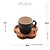 CONJUNTO 4 CANECAS COM PIRES DE MADEIRA AZUL LIPTUS 115ML - WOODART - Imagem 2