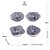 CONJUNTO 4 BOWLS MIXED DE PORCELANA KOJI 10,5CM - WOLFF - Imagem 2