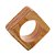 CONJUNTO 4 ANÉIS QUADRADOS PARA GUARDANAPOS DE MADEIRA PINUS - WOODART - Imagem 3