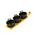 CONJUNTO 3 PETISQUEIRAS DE PORCELANA PRETA COM BANDEJA BAMBU 28CM X 8CM X 6CM - WOLFF - Imagem 4