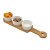CONJUNTO 3 PETISQUEIRAS COM BANDEJA DE BAMBU BRANCO 33CM X 8CM X 4CM - WOLFF - Imagem 4