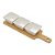 CONJUNTO 3 PETISQUEIRAS COM BANDEJA DE BAMBU BRANCO 31CM X 9CM X 5CM - WOLFF - Imagem 1
