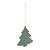 CONJUNTO 3 ENFEITES DE MADEIRA PARA ÁRVORE DE NATAL VERDE 8CM - WOODART - Imagem 4
