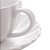 CONJUNTO 2 XÍCARAS DE CHÁ DE PORCELANA COM PIRES PÉTALA BRANCO MATT 160ML - WOLFF - Imagem 5