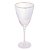 CONJUNTO 2 TAÇAS DE VINHO DE VIDRO COM BORDA DOURADA LINES 400ML - WOLFF - Imagem 2