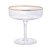 CONJUNTO 2 TAÇAS DE VIDRO COUPE COM BORDA DOURADA LINES 200ML - WOLFF - Imagem 2