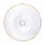 CONJUNTO 2 TAÇAS DE VIDRO COUPE COM BORDA DOURADA LINES 200ML - WOLFF - Imagem 4
