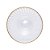 CONJUNTO 2 TAÇAS DE SOBREMESA DE CRISTAL COM FIO DE OURO LINES 200ML - WOLFF - Imagem 4