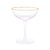 CONJUNTO 2 TAÇAS DE CRISTAL COUPE COM FIO DE OURO LINES 250ML - WOLFF - Imagem 2
