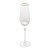 CONJUNTO 2 TAÇAS DE CHAMPANHE DE CRISTAL COM BORDA DOURADA TAJ 300ML - WOLFF - Imagem 1