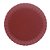 CONJUNTO 2 PRATOS RASOS DE PORCELANA PÉTALA VERMELHO MATT 25 CM - WOLFF - Imagem 1