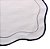 CONJUNTO 2 LUGARES AMERICANOS DE ALGODÃO COM BORDADO PESPONTOS BRANCO 33CM X 45CM - WOLFF - Imagem 3