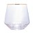 CONJUNTO 2 COPOS BAIXOS DE VIDRO COM FIO DE OURO LINES 330ML - WOLFF - Imagem 3