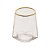 CONJUNTO 2 COPOS BAIXOS DE CRISTAL COM FIO DE OURO TAJ 550ML - WOLFF - Imagem 1