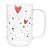 CONJUNTO 2 CANECAS DE VIDRO BOROSSILICATO RESISTENTE A CALOR HEART 280ML - WOLFF - Imagem 2