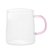 CONJUNTO 2 CANECAS DE VIDRO BOROSSILICATO COM ALÇA FUN ROSA 320ML - WOLFF - Imagem 2