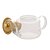 CHALEIRA DE VIDRO RESISTENTE A CALOR COM DIFUSOR DOURADO INOX 600ML - WOLFF - Imagem 4