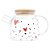 CHALEIRA DE VIDRO BOROSSILICATO COM TAMPA DE BAMBU HEART 600ML - WOLFF - Imagem 3