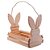 CESTO DE MADEIRA COM ALÇA PINUS EASTER 29CM X 25CM X 18CM - WOODART - Imagem 1