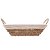 CESTA RETANGULAR DE SISAL COM FORRO EM TECIDO E ALÇA 29CM X 19CM X 12,5CM - WOLFF - Imagem 1