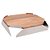 CENTRO DE MESA DE AÇO INOX CHAMPANHE ORIGAMI COM MADEIRA CEREJEIRA 31CM X 31CM X 7CM - WOLFF CRAFT - Imagem 2