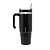 CANECA TÉRMICA PAREDE DUPLA SLIMTERM COM BASE ERGONÔMICA E CANUDO PRETA 890ML - WOLFF - Imagem 3