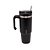 CANECA TÉRMICA PAREDE DUPLA SLIMTERM COM BASE ERGONÔMICA E CANUDO PRETA 890ML - WOLFF - Imagem 1
