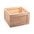 CAIXOTE DE MADEIRA COM SISAL PINUS 35CM X 35CM X 23CM - WOODART - Imagem 1