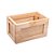 CAIXOTE DE MADEIRA COM SISAL PINUS 30CM X 18CM X 18CM - WOODART - Imagem 1
