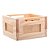 CAIXOTE DE MADEIRA COM SISAL PINUS 20CM X 20CM X 13CM - WOODART - Imagem 2